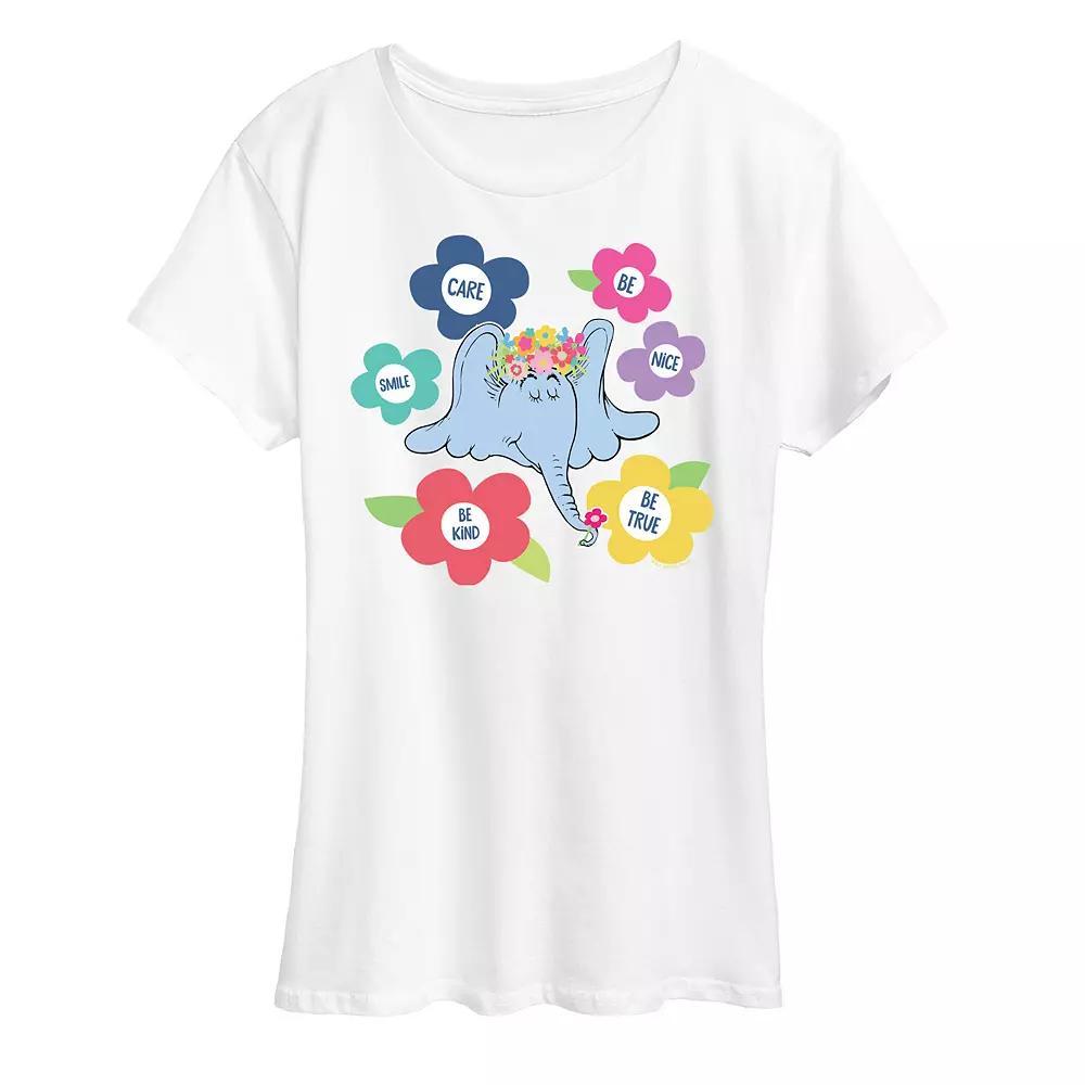 Women's Dr. Seuss Horton Kindness Graphic Tee, Girl's, Size: XXL, White Product Image