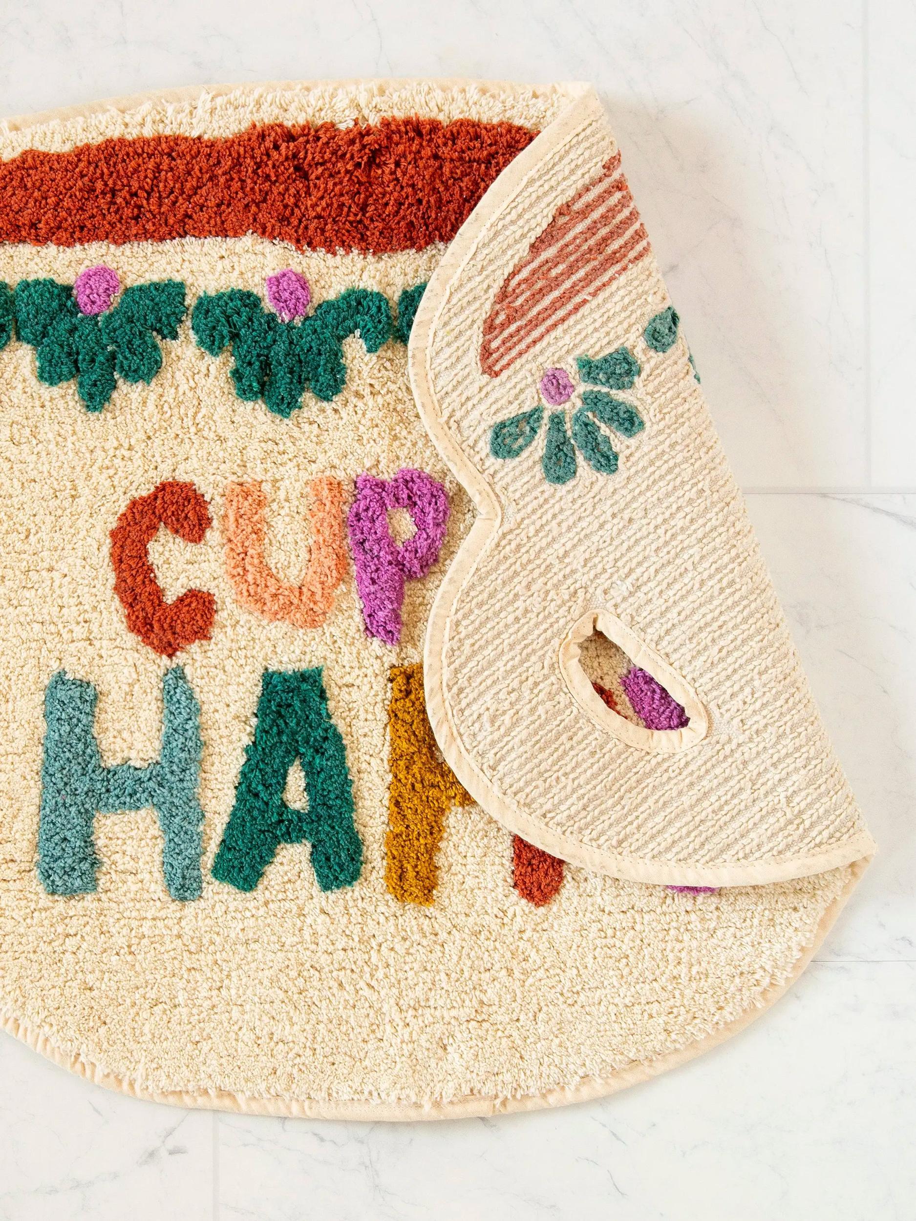 Tufted Cotton Bath Mat - Cup of Happy Product Image
