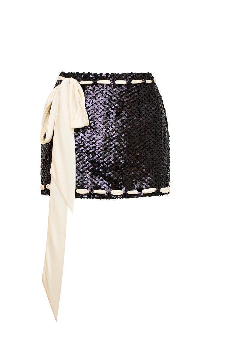 Lovina Sequined Mini Skirt Product Image