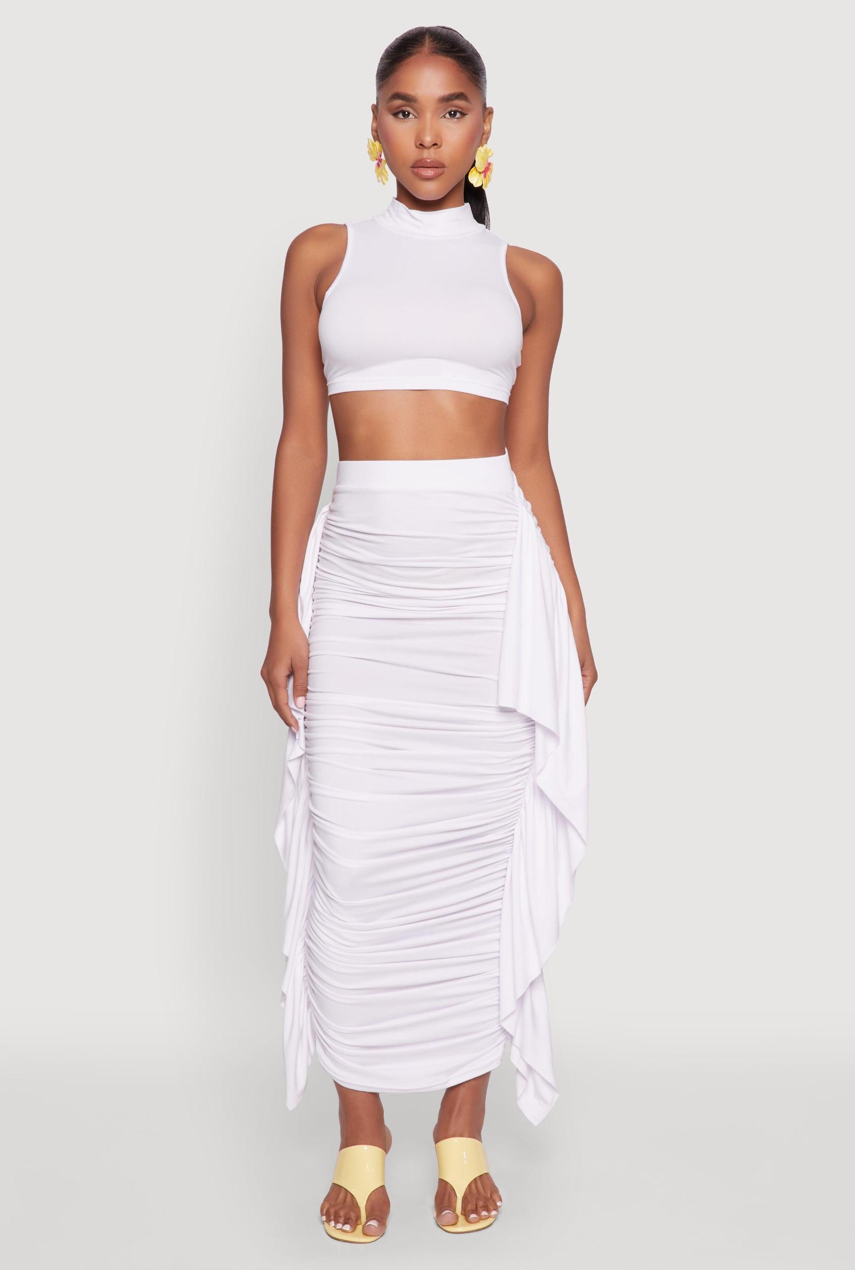 Womens Cut Out Tie Back Sleeveless Crop Top Product Image
