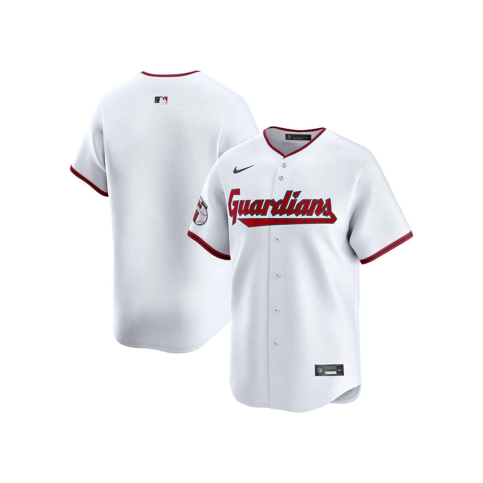 Men's Nike White Cleveland Guardians Home Limited Jersey, Size: Large, Grd White Product Image