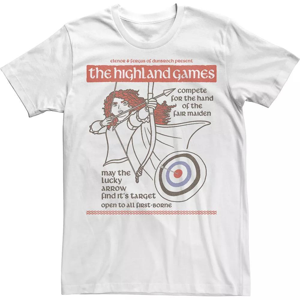 Disney's Brave Merida The Highland Games Men's Tee, Size: XL, White Product Image