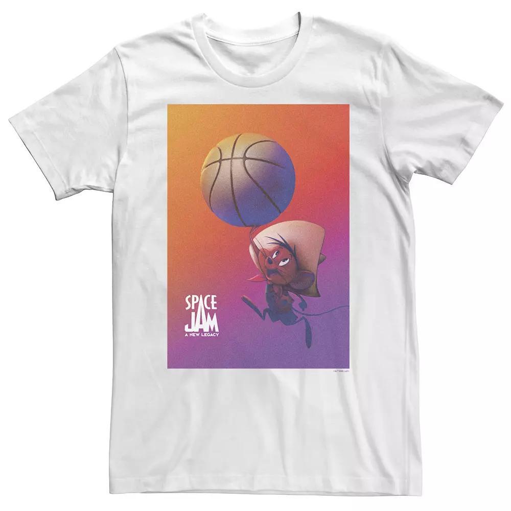 Big & Tall Space Jam: A New Legacy Speedy Gonzales Basketball Poster Tee, Mens Product Image