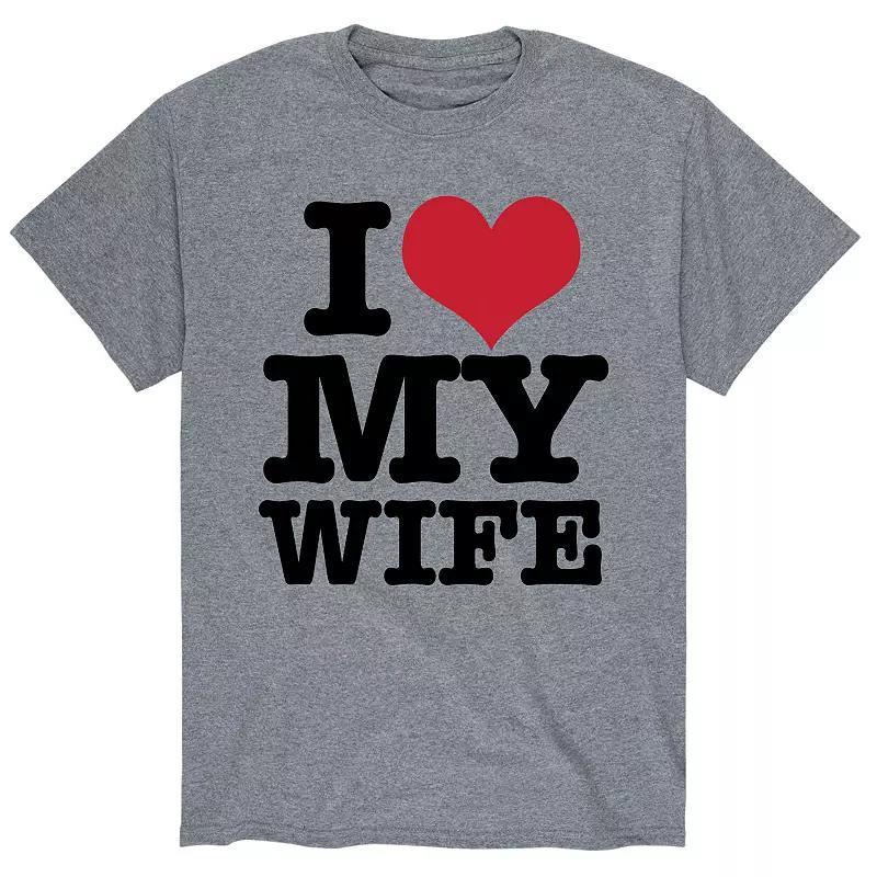 Men's I Heart My Wife Tee, Size: Large, White Product Image