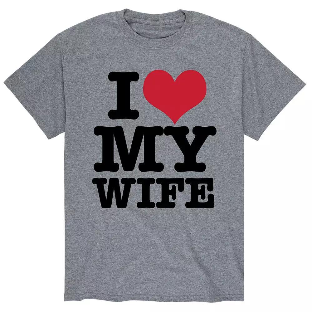 Men's I Heart My Wife Tee, Size: Large, White Product Image