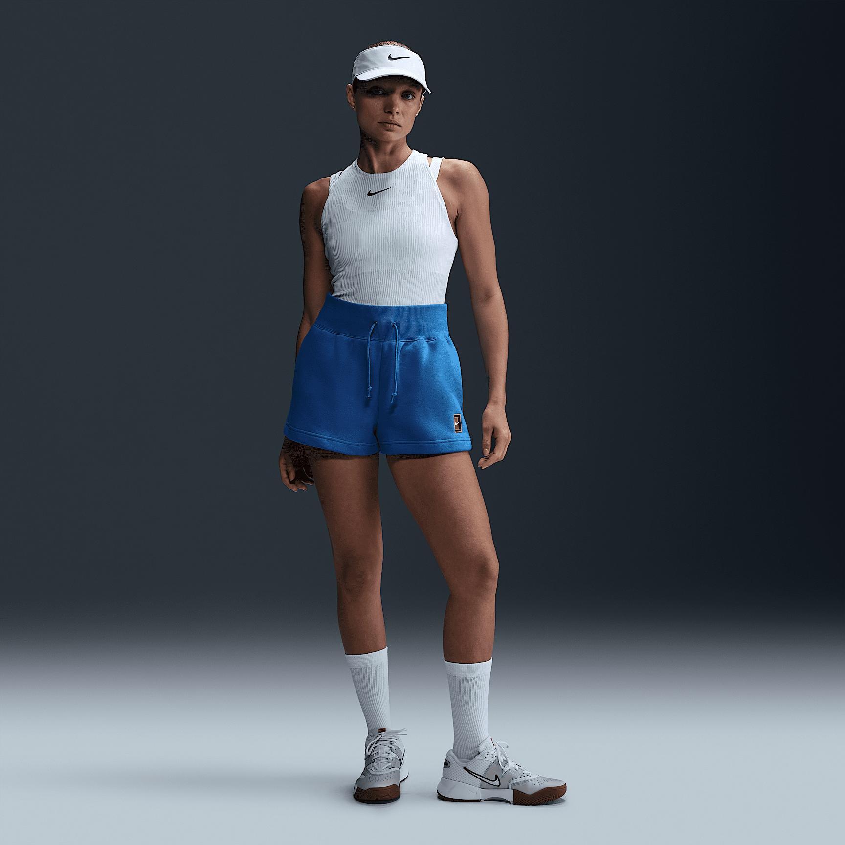 NikeCourt Phoenix Fleece Women's High-Waisted Loose Shorts Product Image