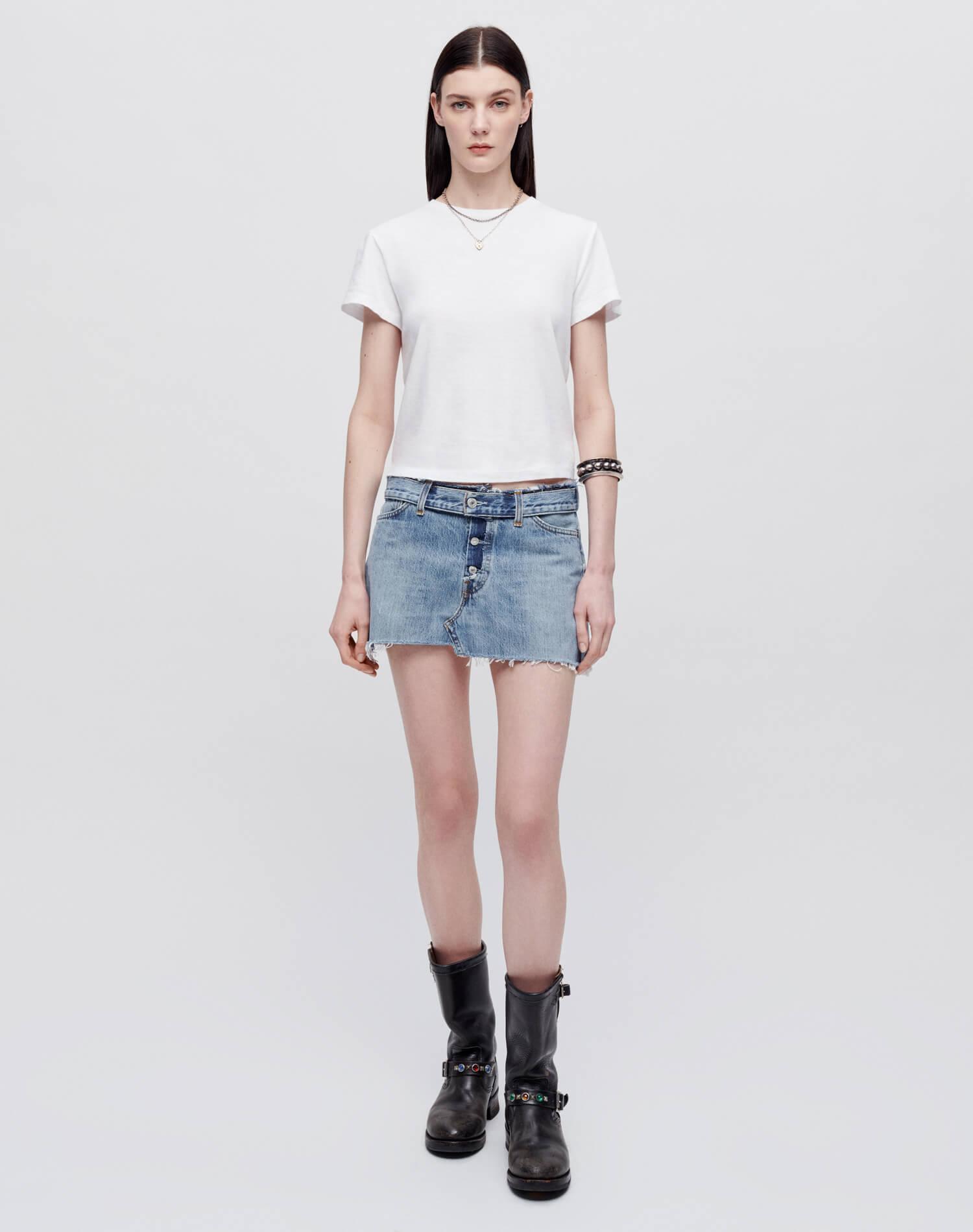 Levi's Raw Waist Mini Skirt Product Image