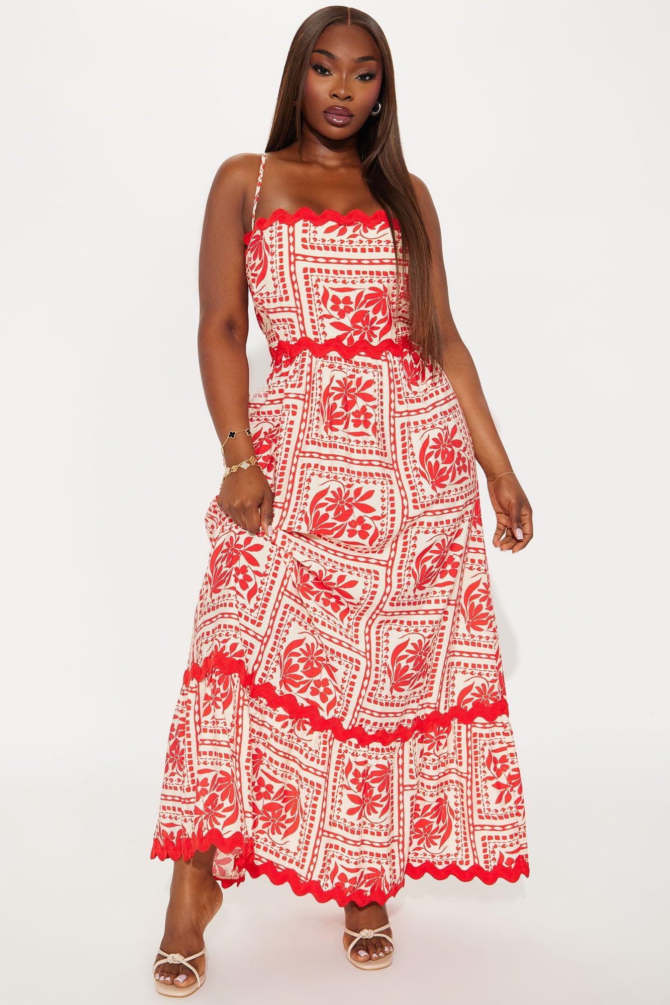 Marissa Maxi Dress - Orange/combo Product Image