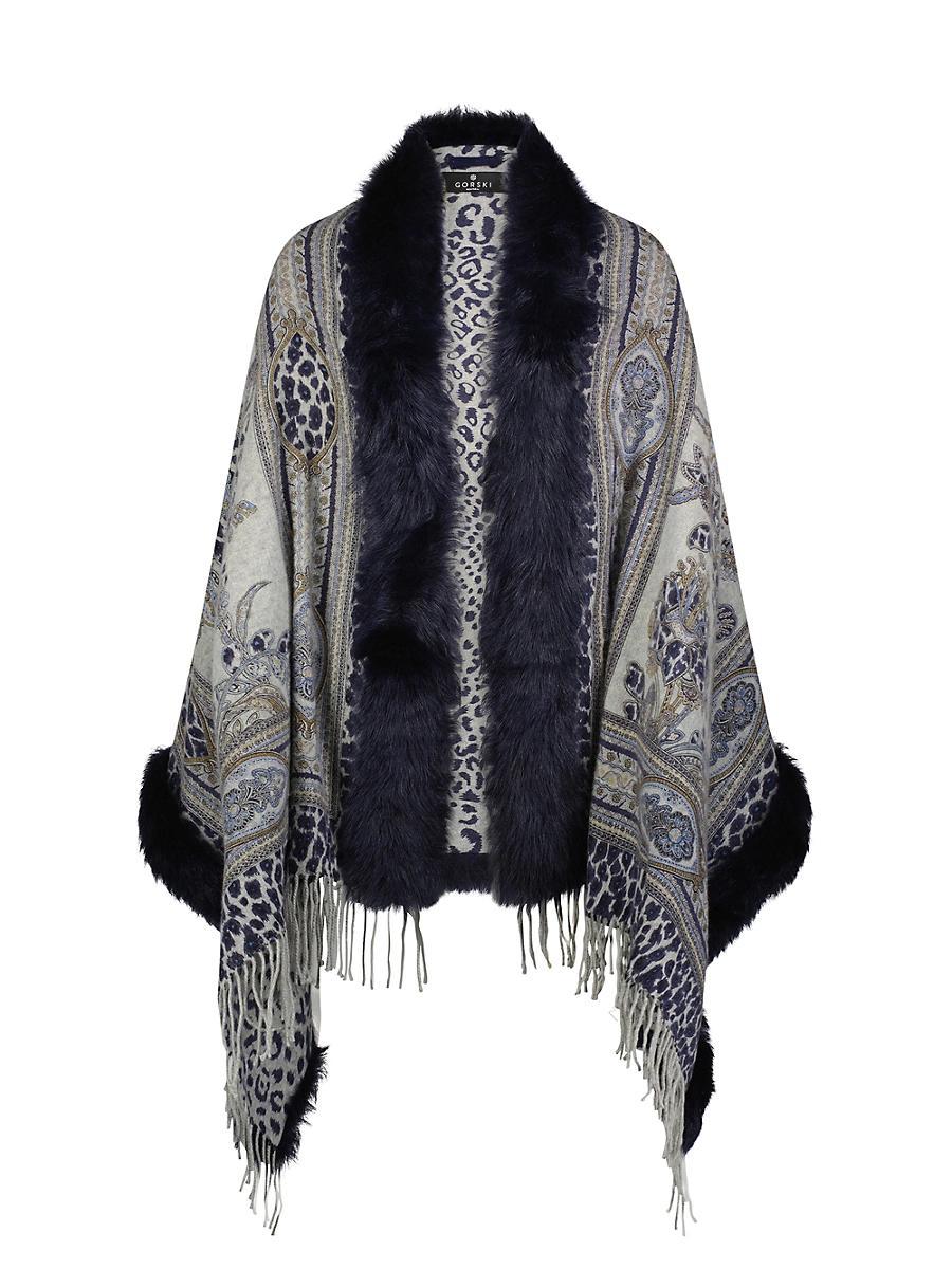 Womens Double Face Cashmere Stole Product Image