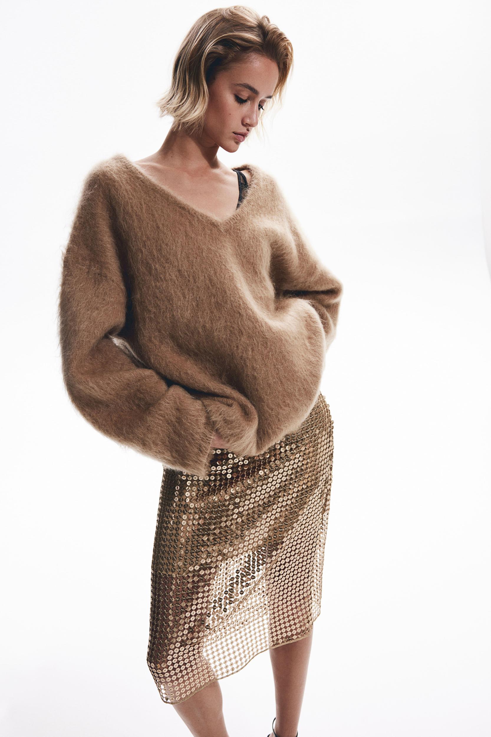 Sequined Mesh Skirt Product Image