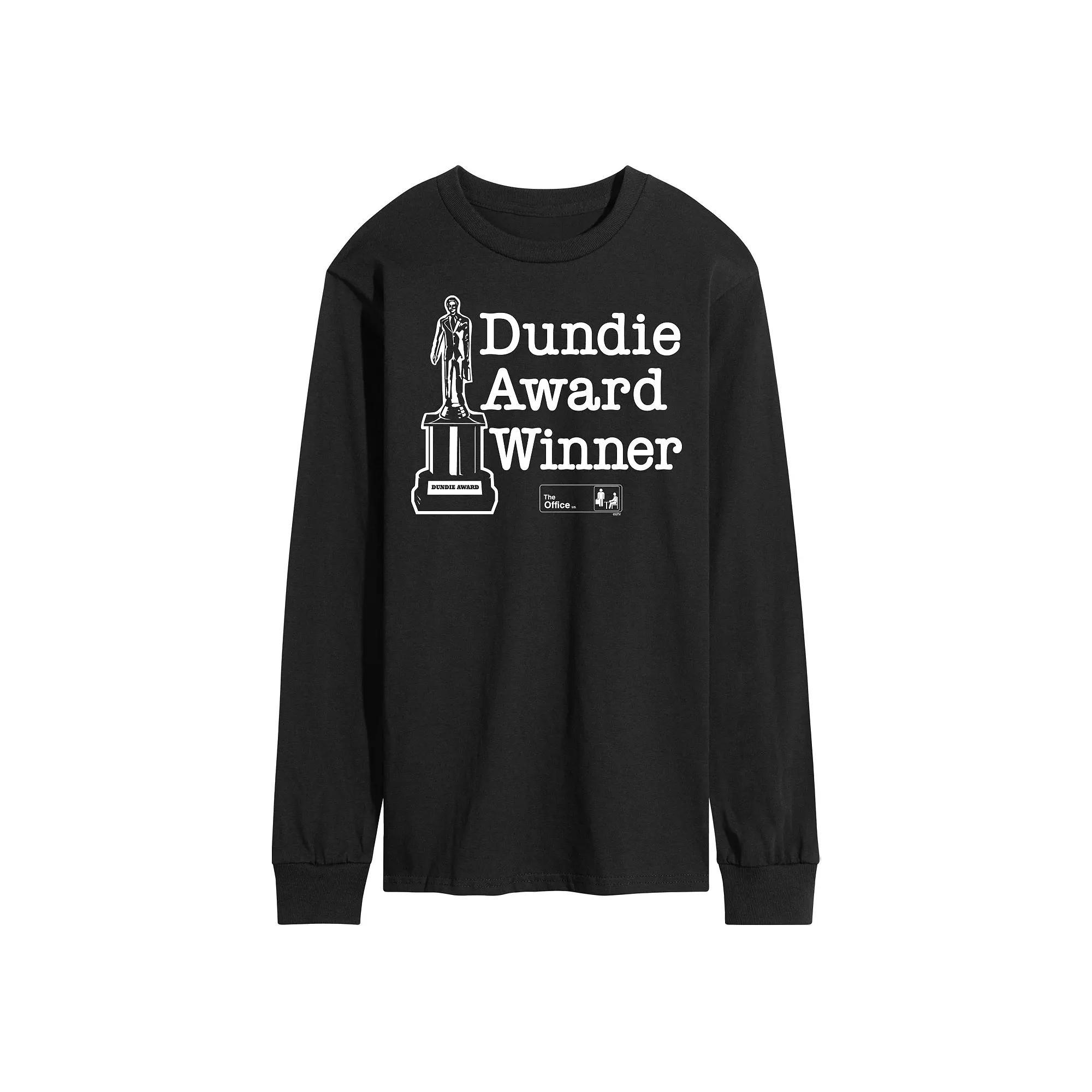 Mens The Office Dundie Winner Long Sleeve Tee Product Image