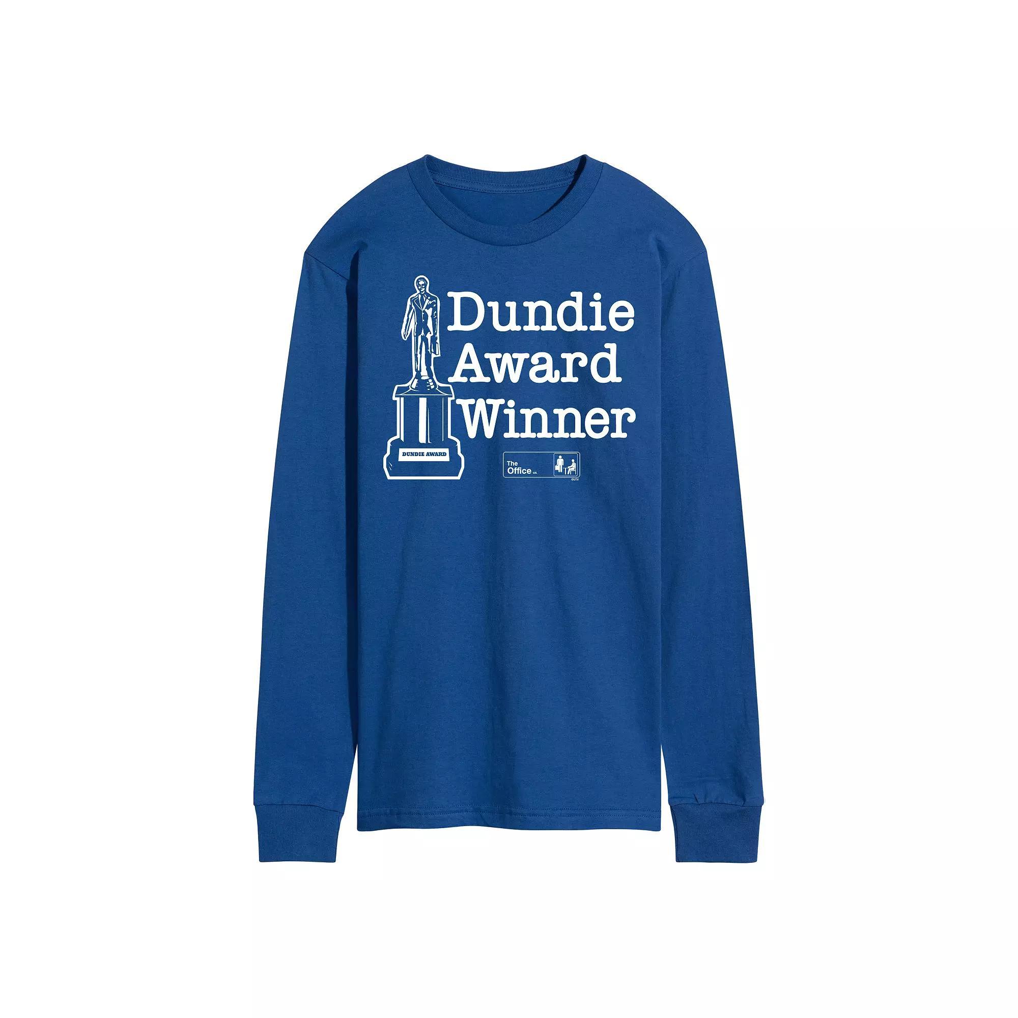 Mens The Office Dundie Winner Long Sleeve Tee Product Image