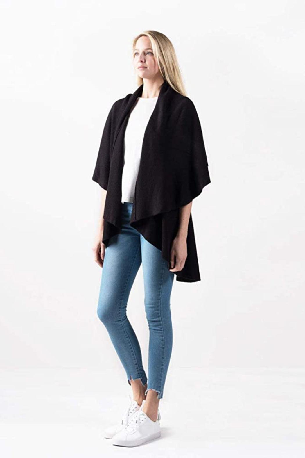 Basic shawl vest Product Image