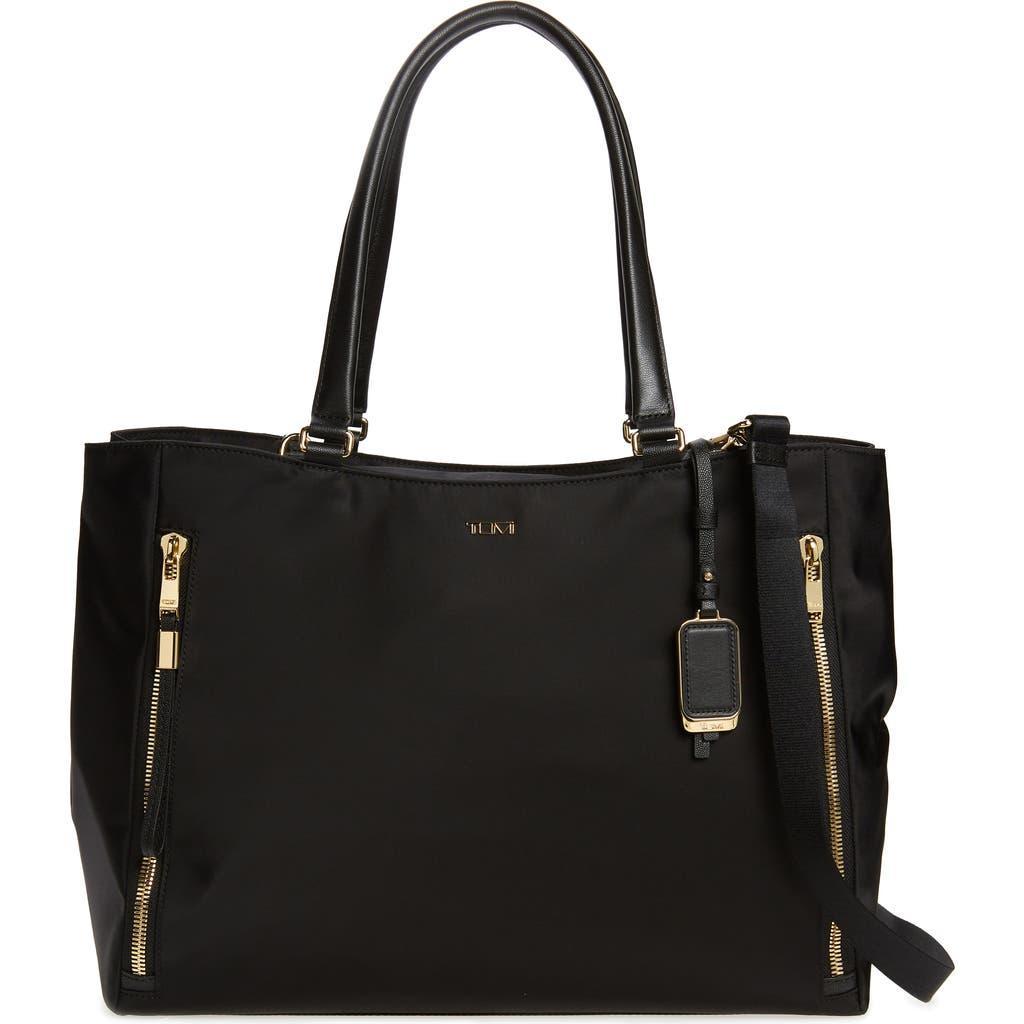 TUMI Valetta Large Tote Bag In Black/gold Product Image