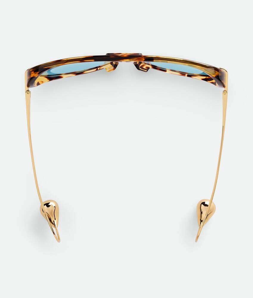 Drop Aviator Sunglasses in Havana/green Product Image