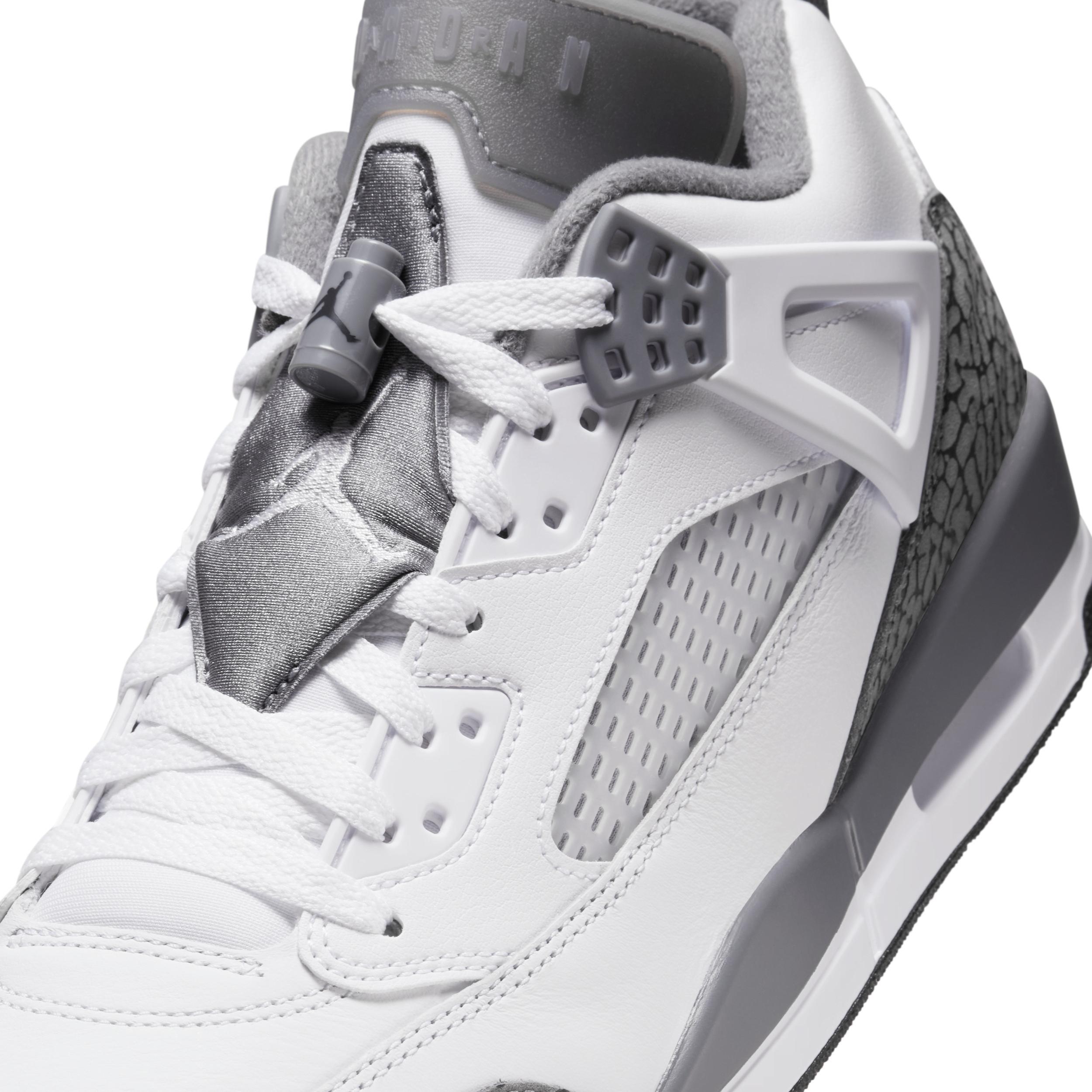 Jordan Mens Spizike Low Casual Shoes in White/Cool Grey/Anthracite Product Image