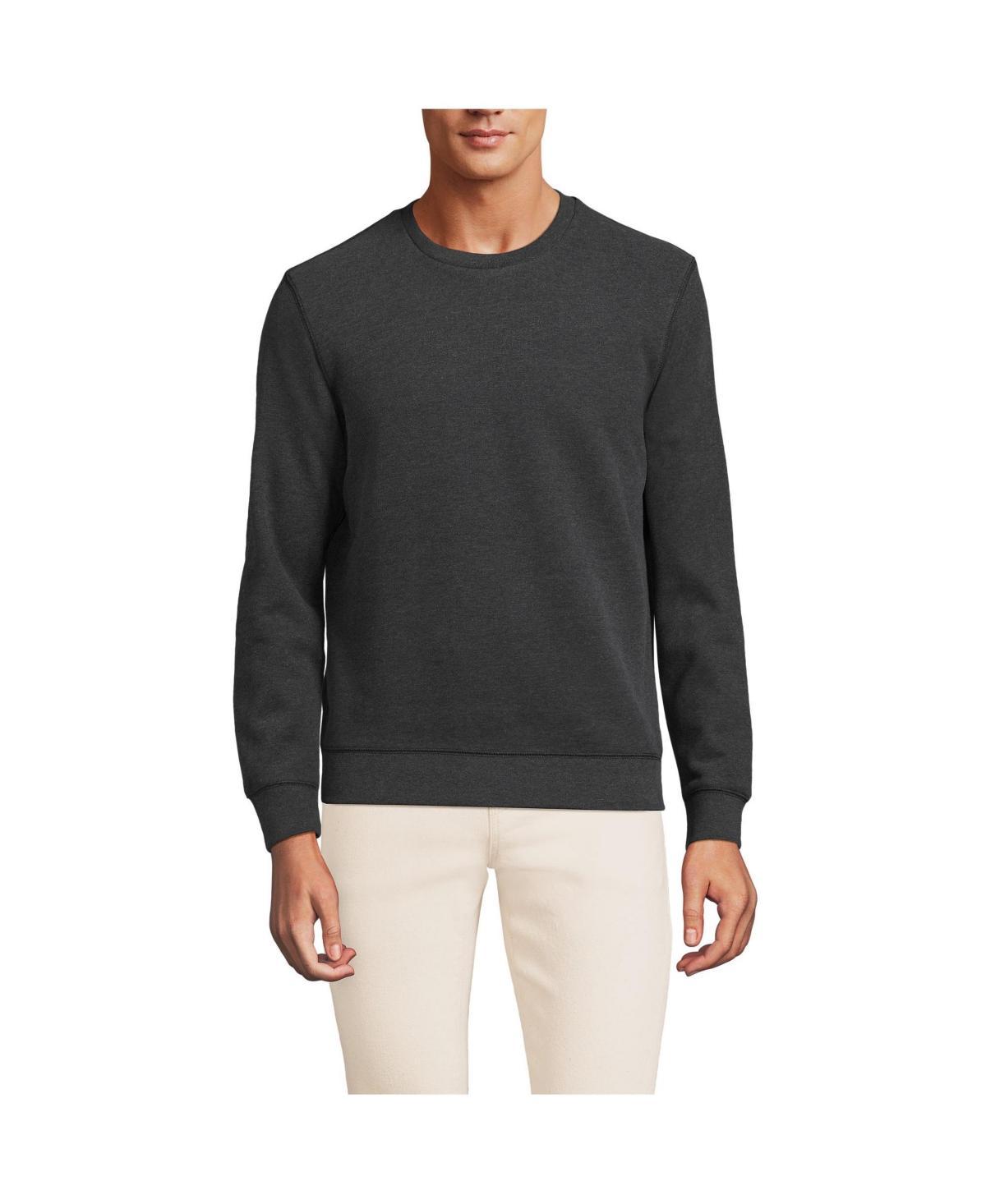 Big & Tall Lands' End Long Sleeve Serious Sweats Crewneck Sweatshirt, Men's, Size: XXL Tall, Washed Green Product Image