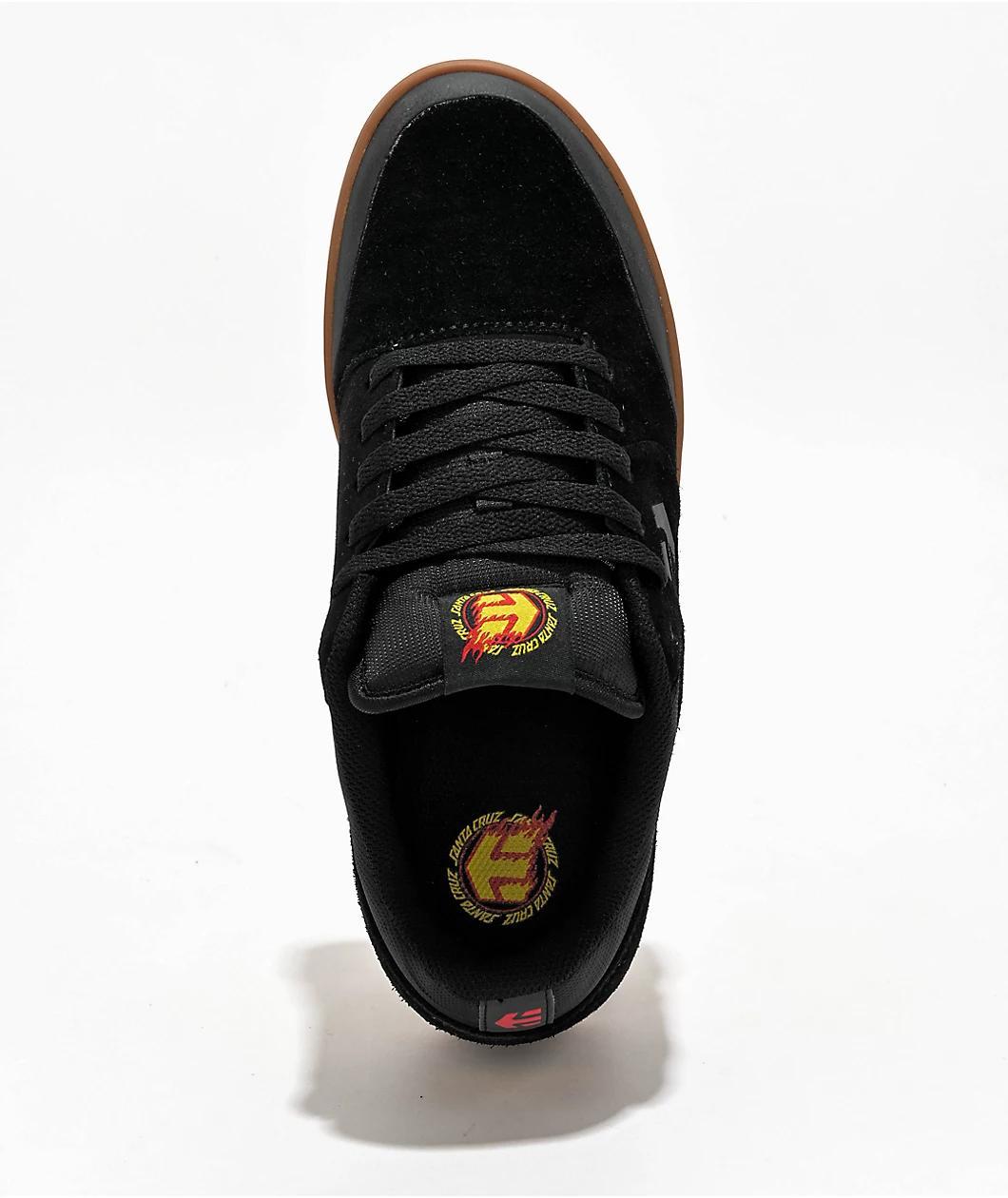etnies x Santa Cruz Marana Black & Gum Skate Shoes Product Image