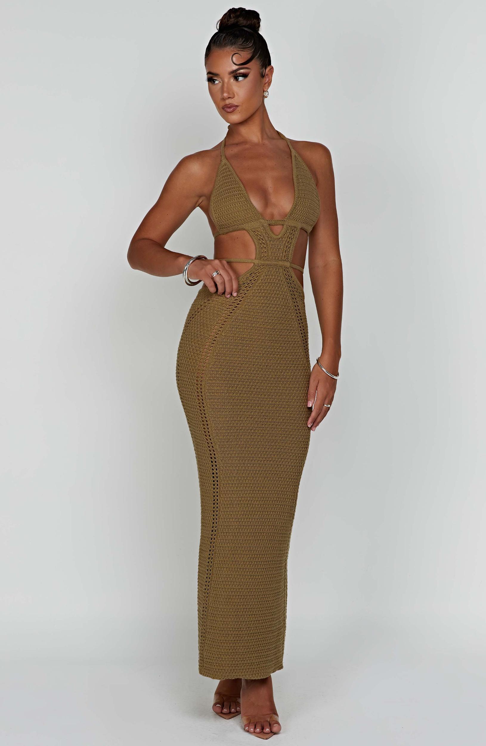 Arabella Maxi Dress - Khaki Product Image