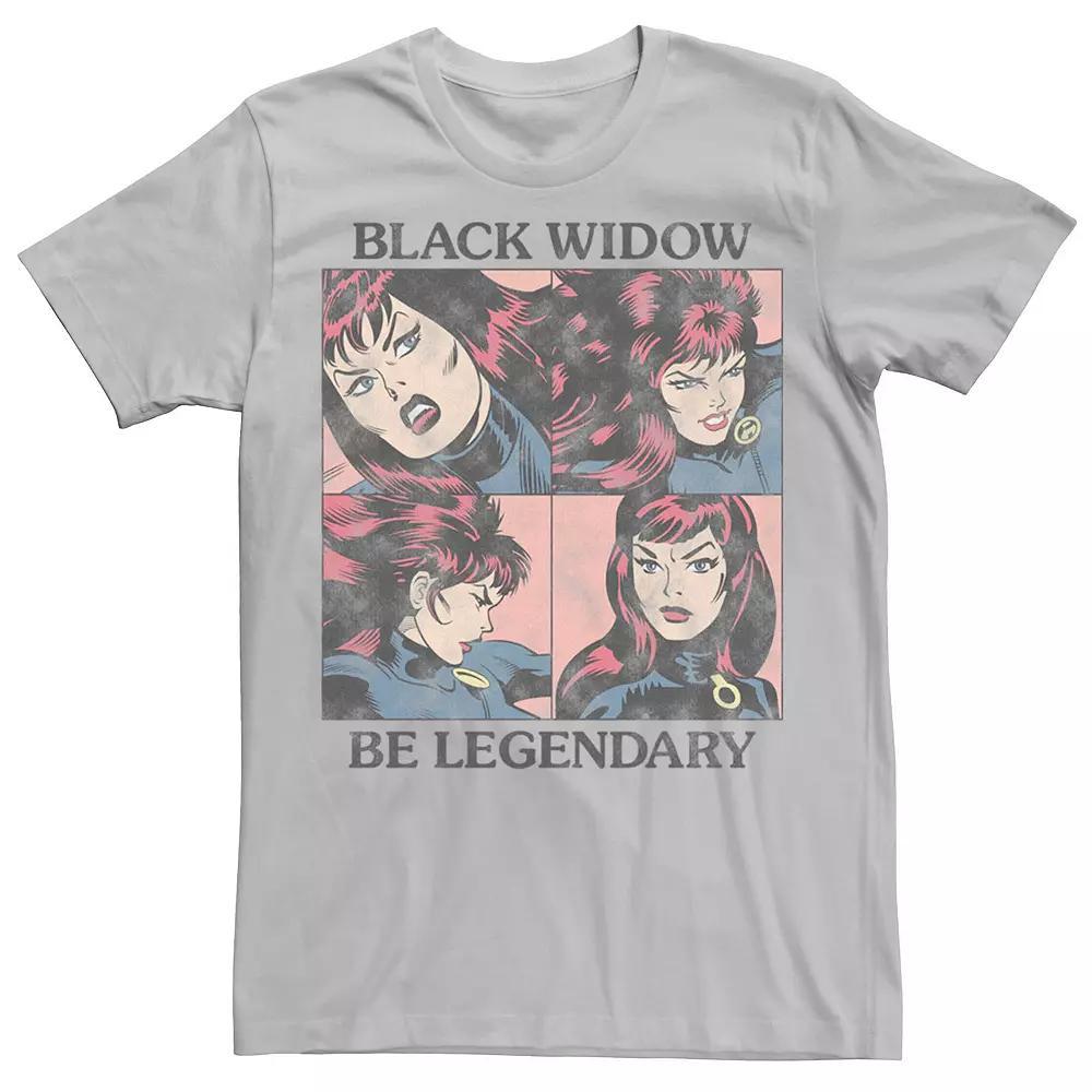 Men's Marvel Legend Black Widow V2 Tee, Size: 3XL, Silver Product Image