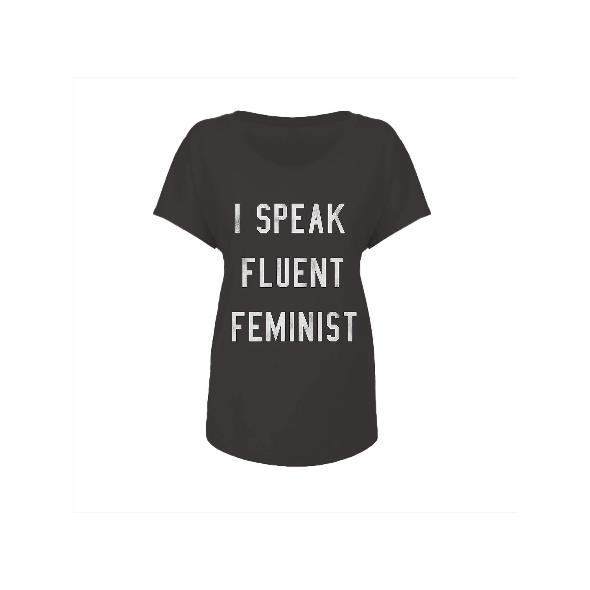 Junior's Grayson Threads Speak Fluent Graphic Tee, Women's, Size: XXL, Vintage Black Product Image