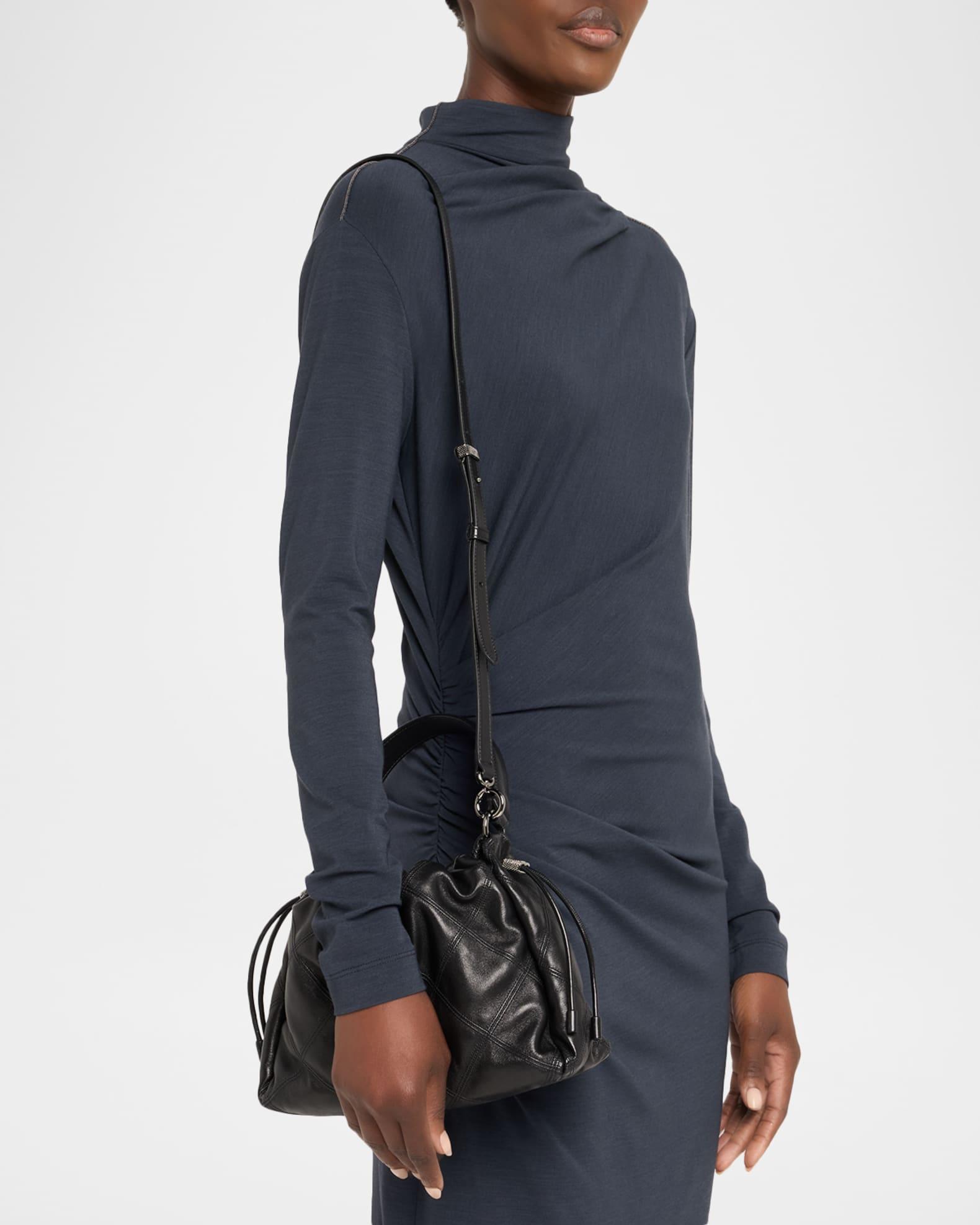 Small Quilted Leather Bucket Bag Product Image