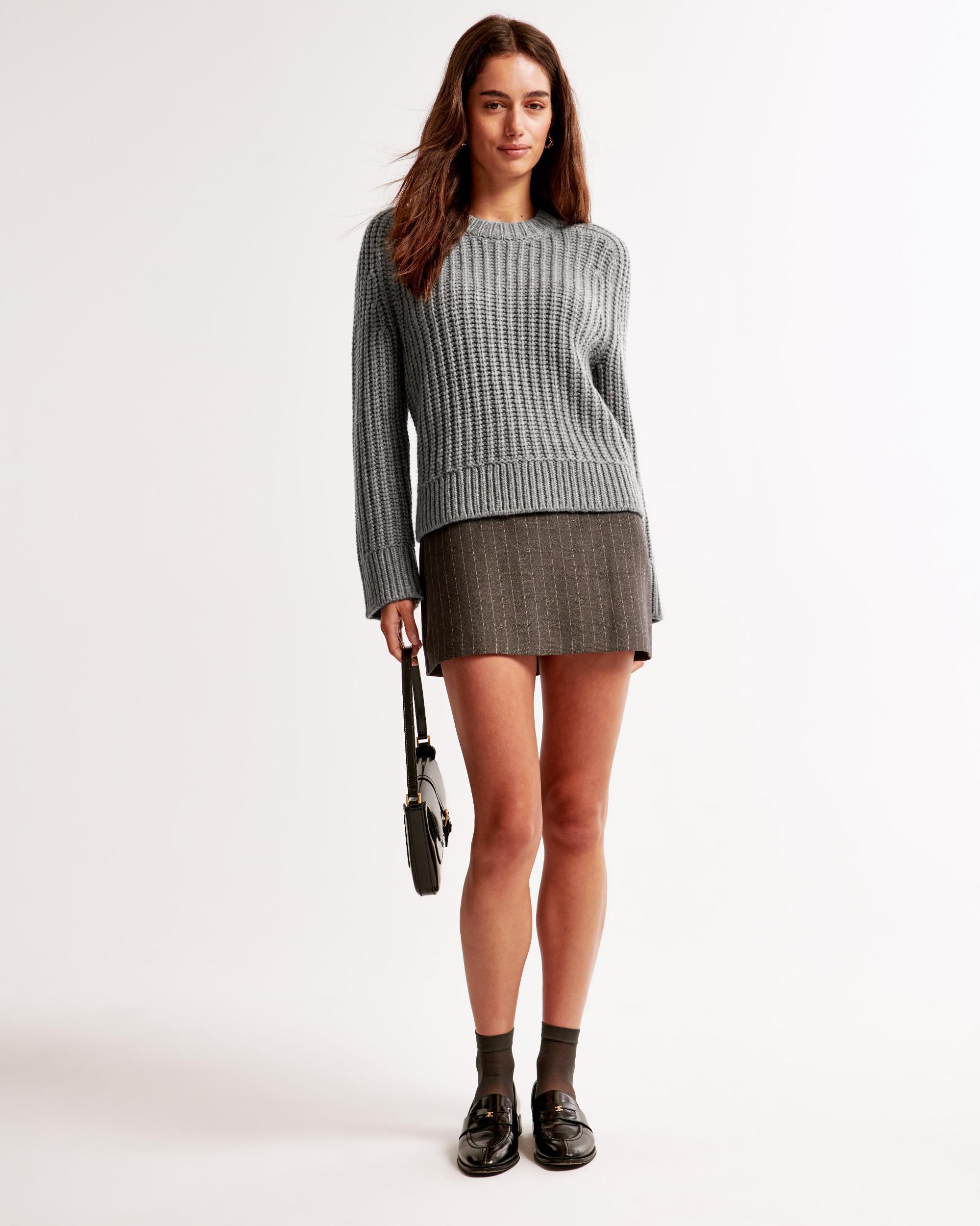 The A&F Madeline Wool-Blend Crew Sweater Product Image