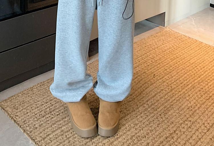 High Rise Plain Sweatpants Product Image