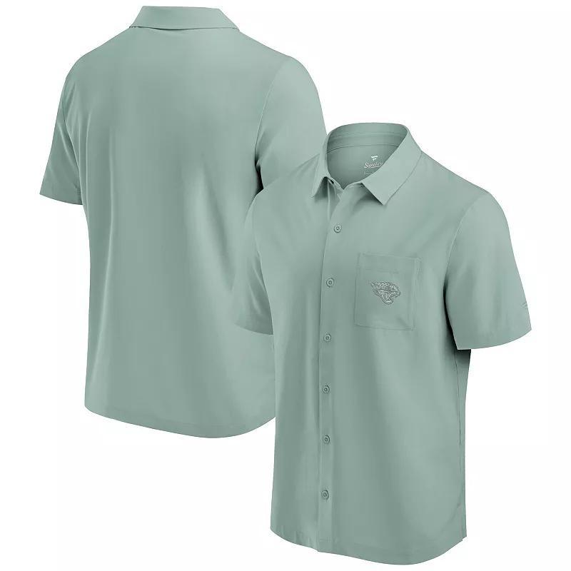 Men's Fanatics Signature Mint Jacksonville Jaguars Front Office Button-Up Shirt, Size: 4XL, Team Product Image