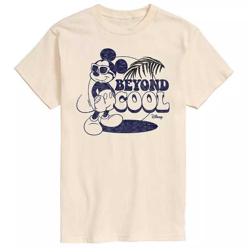 Disneys Mickey Mouse Mens Beyond Cool Graphic Tee Ivory Product Image