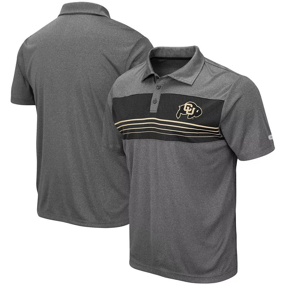 Men's Colosseum Heathered Charcoal Baylor Bears Smithers Polo, Size: Small, Bay Charco Product Image