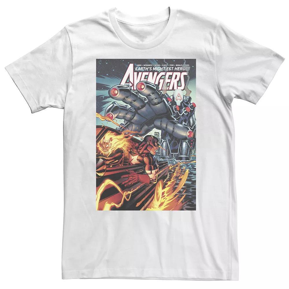 Big & Tall Marvel Avengers Loki Comic Cover Tee, Men's, Size: 5XL, White Product Image