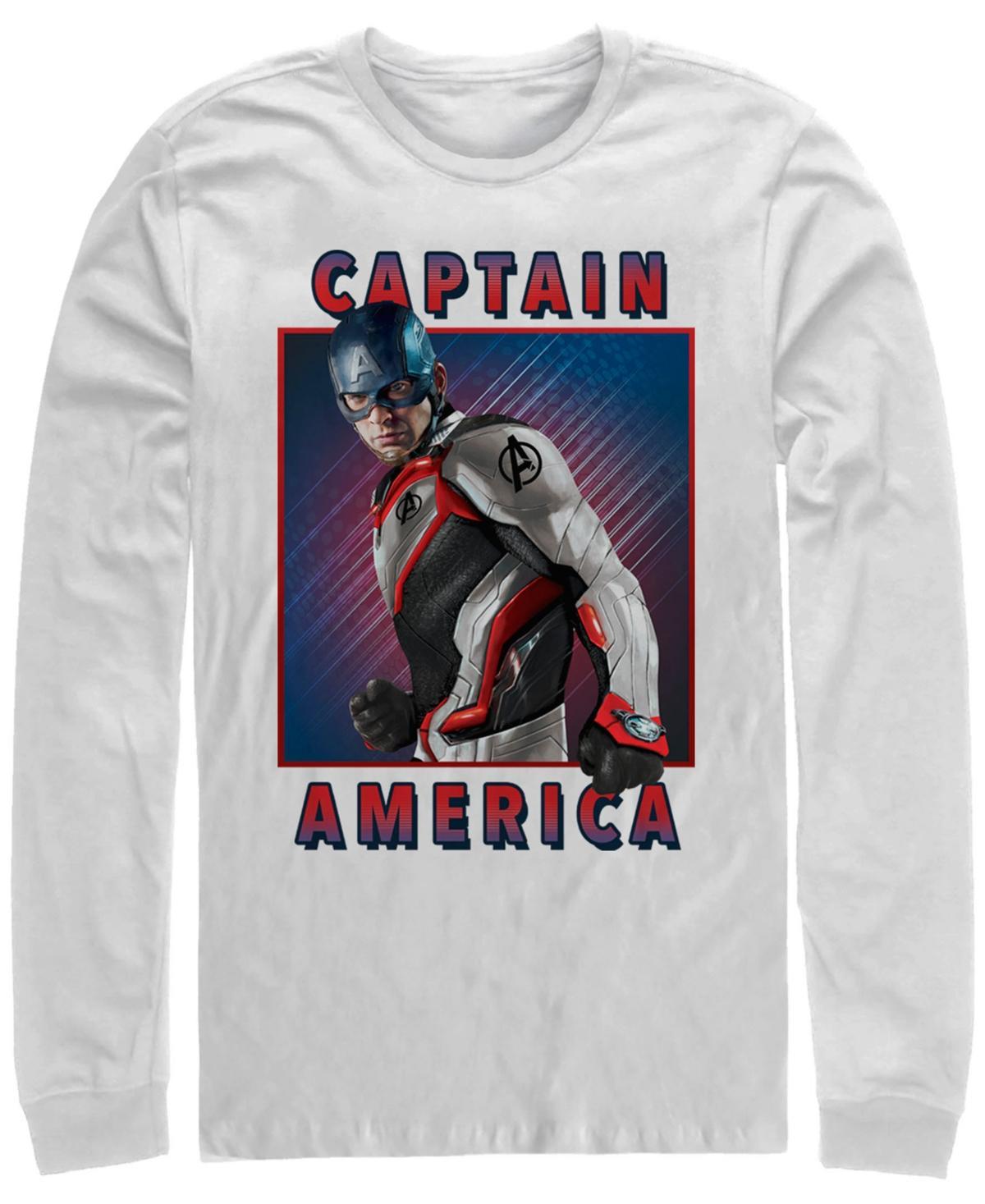 Men's Marvel Avengers Endgame Captain America Armor Tee, Size: Large, White Product Image
