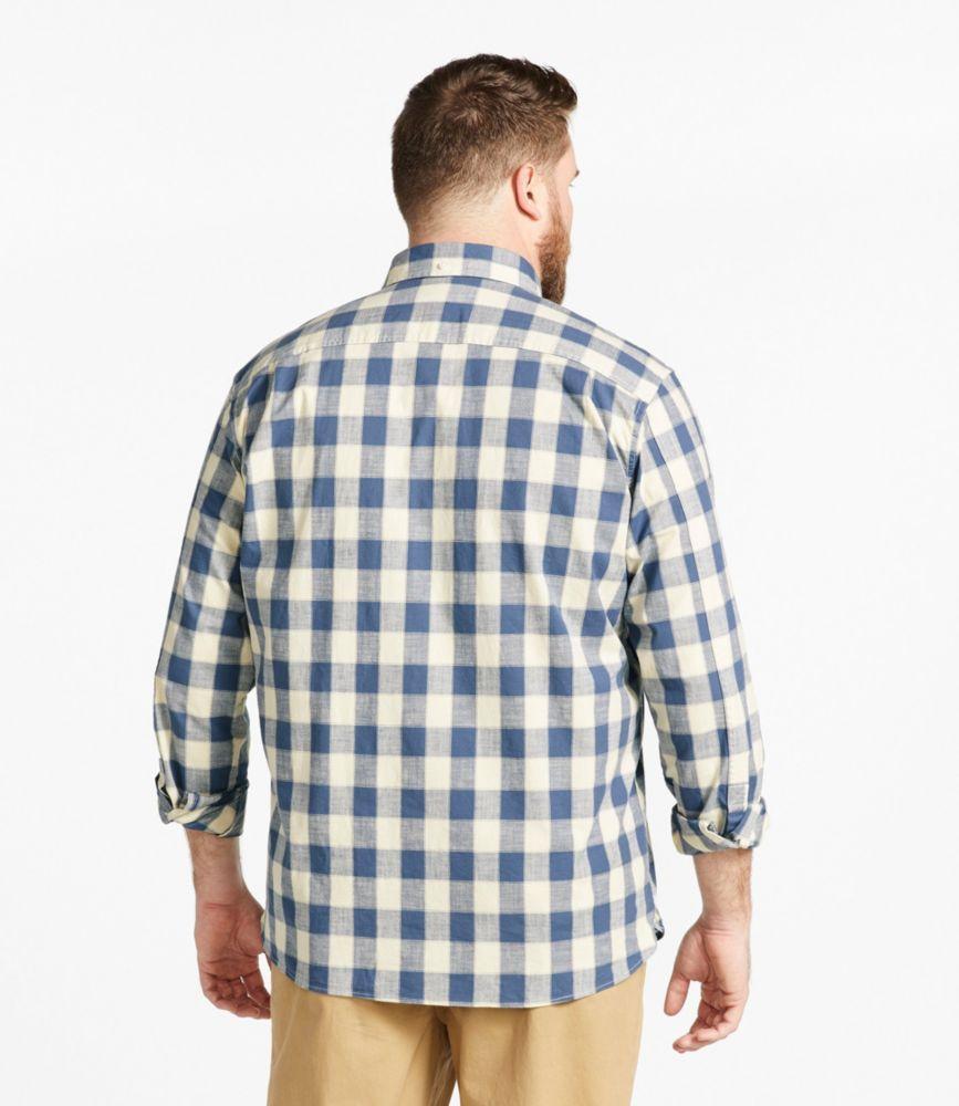 
                            Men's Comfort Stretch® Chambray Shirt, Traditional Untucked Fit, Long-Sleeve, Print
                         Product Image