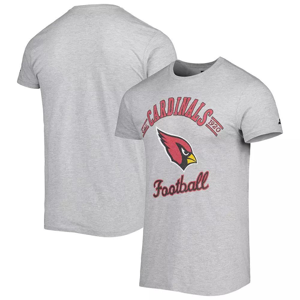 Men's Starter Heathered Gray Arizona Cardinals Prime Time T-Shirt, Size: Large, Grey Product Image