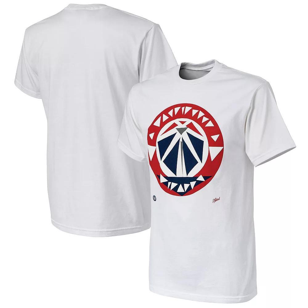 Men's NBA x Naturel White Washington Wizards No Caller ID T-Shirt, Size: 2XL, Wiz White Product Image
