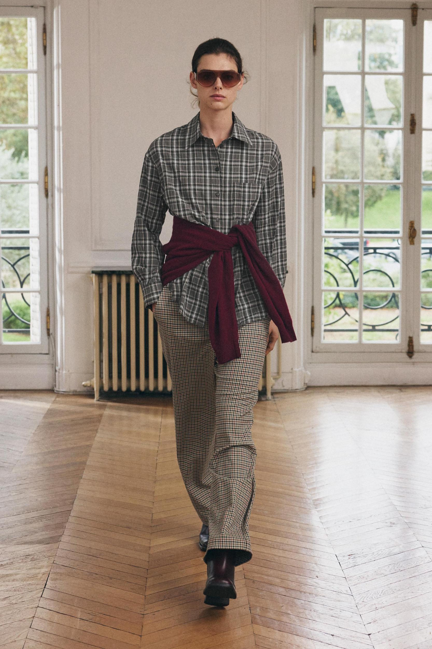 OVERSIZED CHECKERED SHIRT ZW COLLECTION Product Image