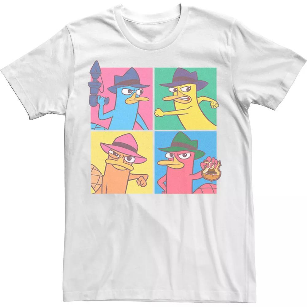 Disney's Phineas And Ferb Agent P Pop Box Up Men's Tee, Size: XL, White Product Image