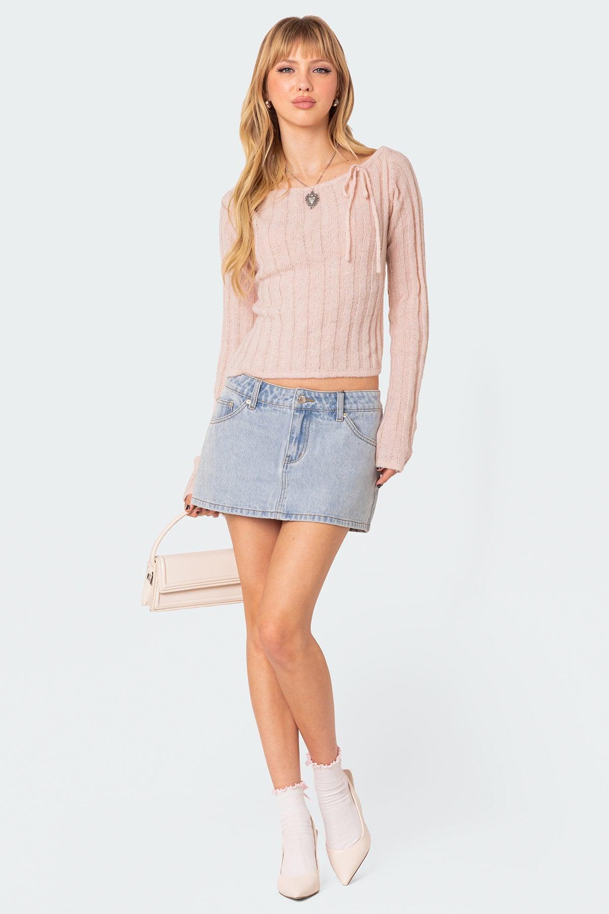 Emmy Open Back Knit Top Product Image