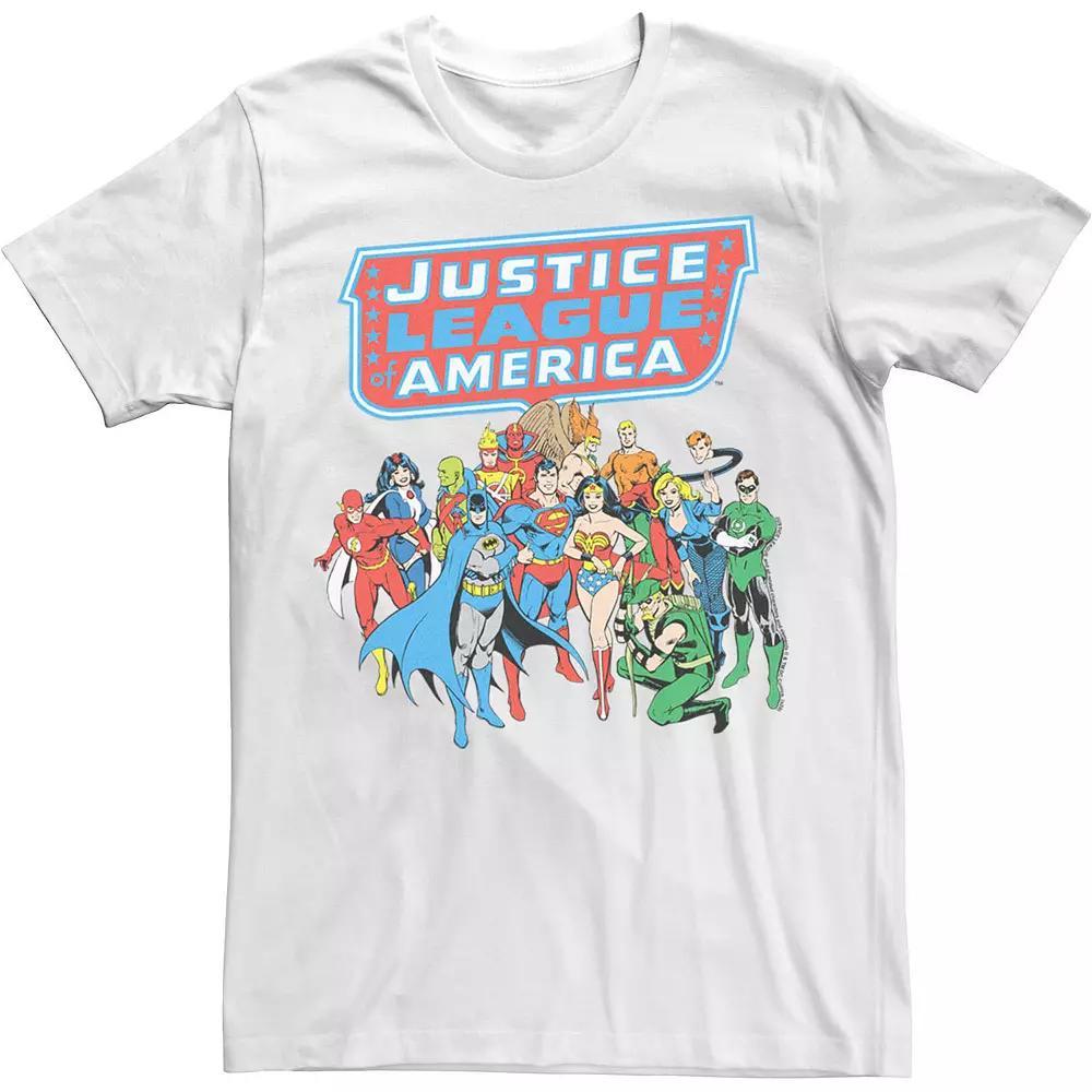 Men's Justice League All Justice Logo Tee, Size: XXL, White Product Image