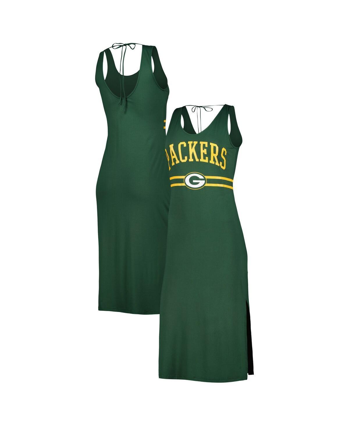 Women's G-III 4Her by Carl Banks Green Green Bay Packers Training V-Neck Maxi Dress, Size: 2XL Product Image