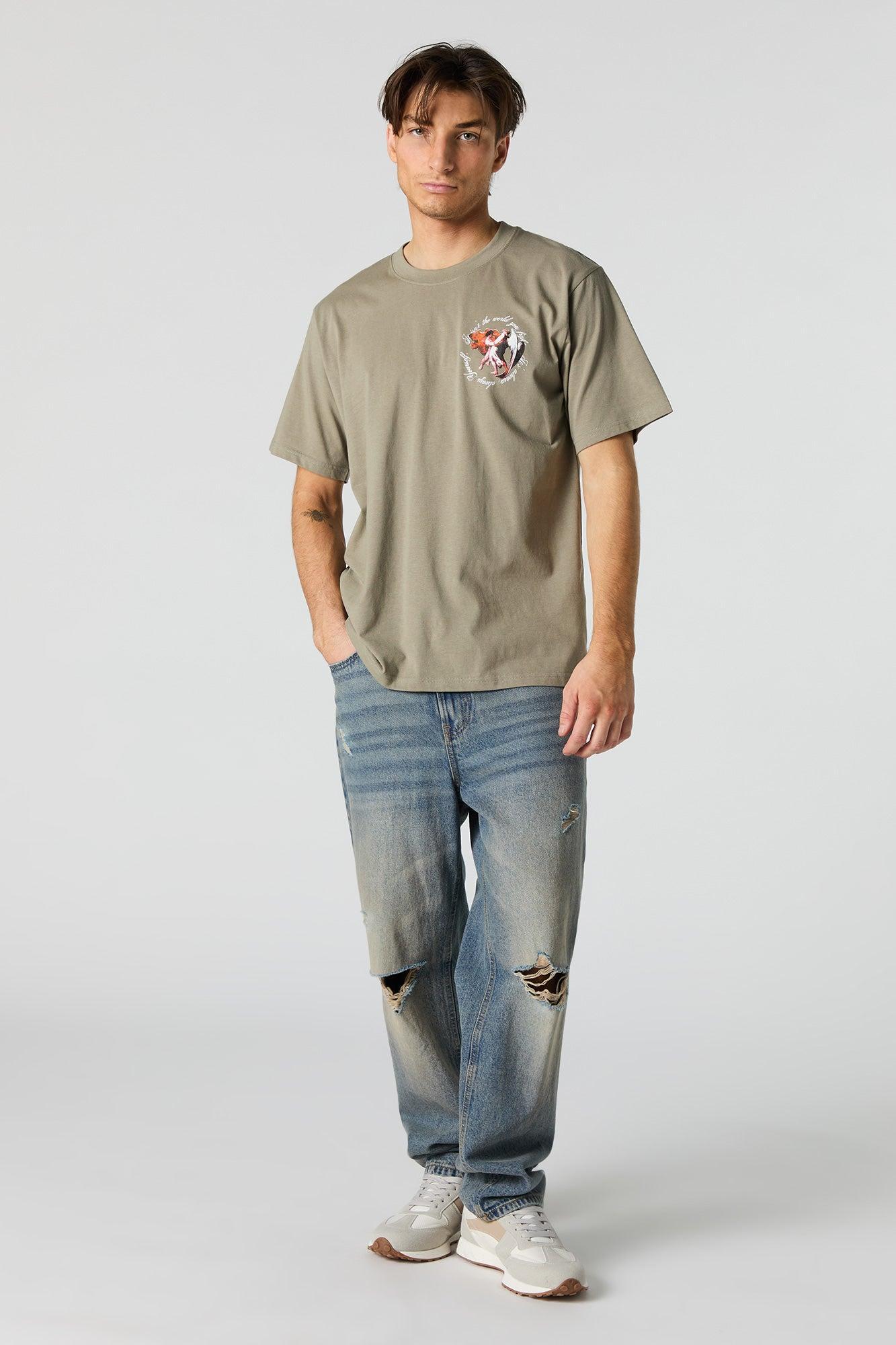 Fighting Yourself Graphic T-Shirt Male Product Image