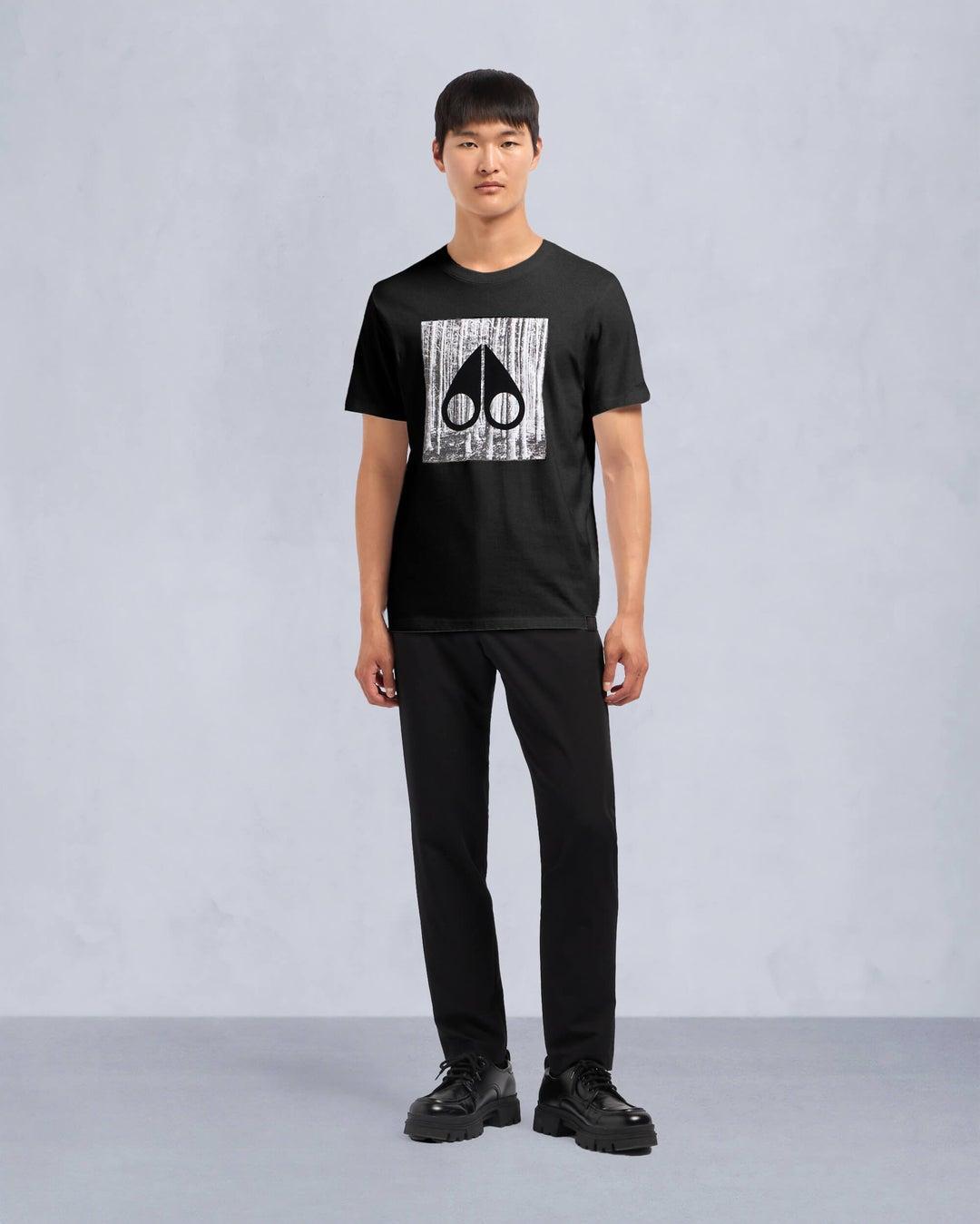 Moose Knuckles Mens Igneous Tee in Black Product Image