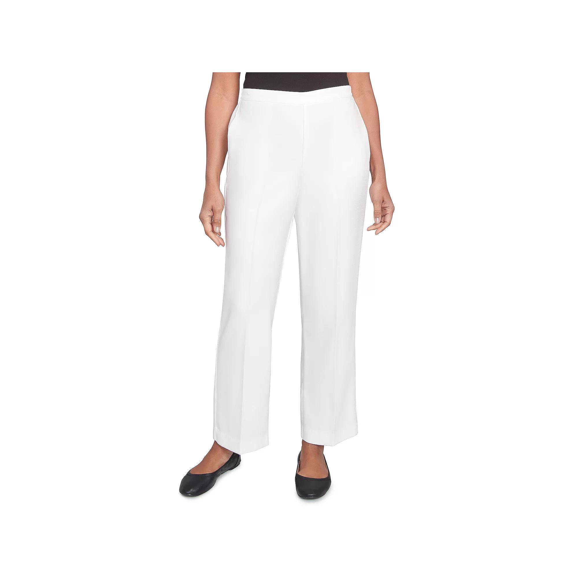 Women's Alfred Dunner Estate Pull-On Medium Length Pants, Size: 18, Oyster Product Image