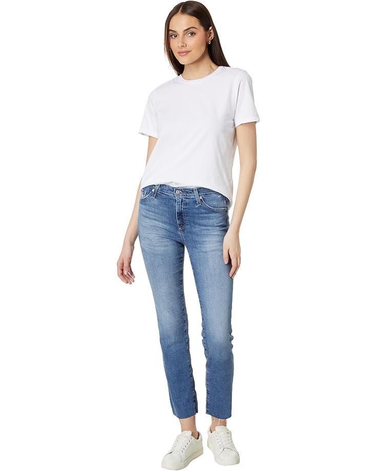 Mari Mid-Rise Slim Straight Crop Jeans in 18 Years Avalon Product Image