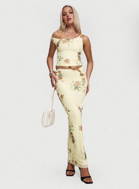 Rios Maxi Skirt Cream Product Image
