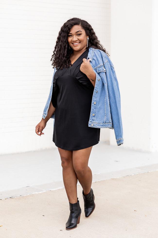 All I Think About Medium Wash Studded Jacket FINAL SALE Product Image