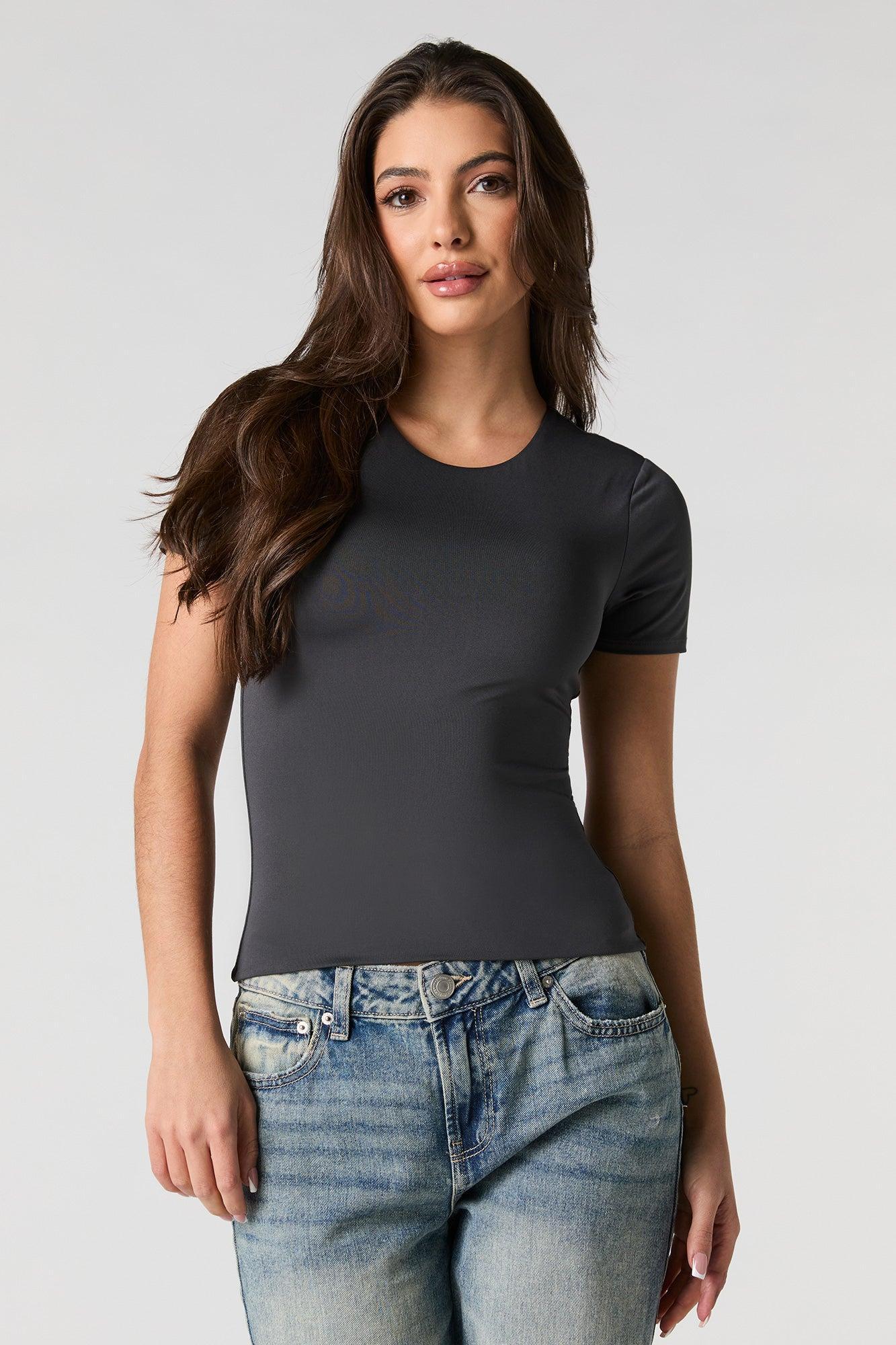 Contour Round Neck Short Sleeve Top Female Product Image