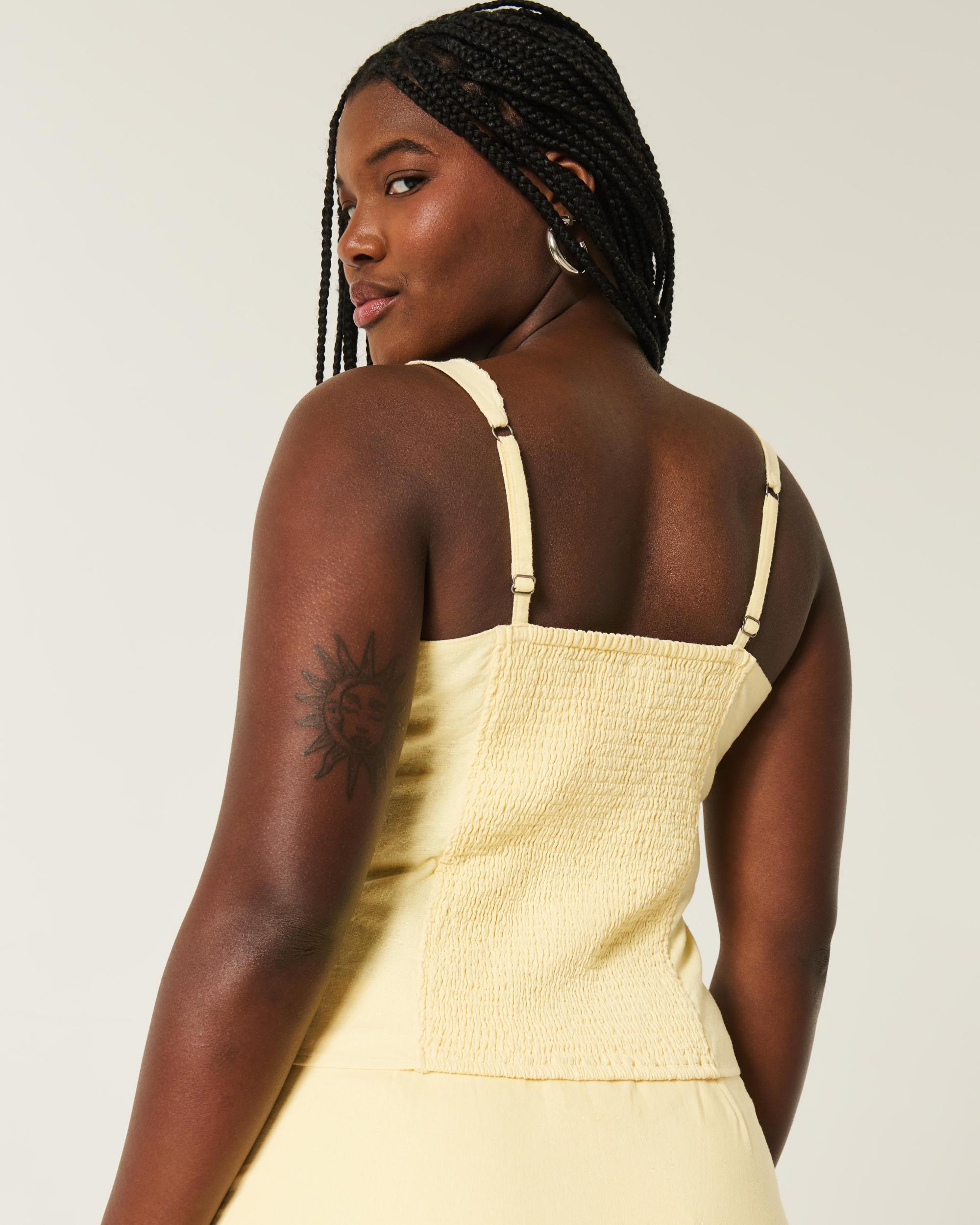Linen Blend Button-Through Top Product Image