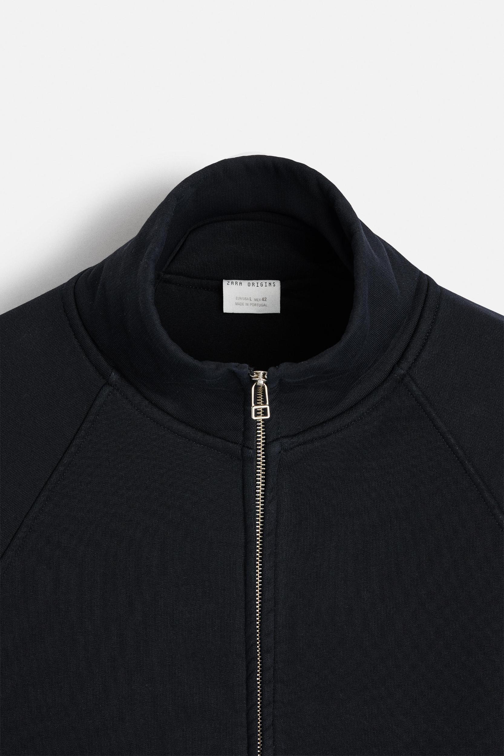ZIPPERED HEAVY WEIGHT SWEATSHIRT Product Image